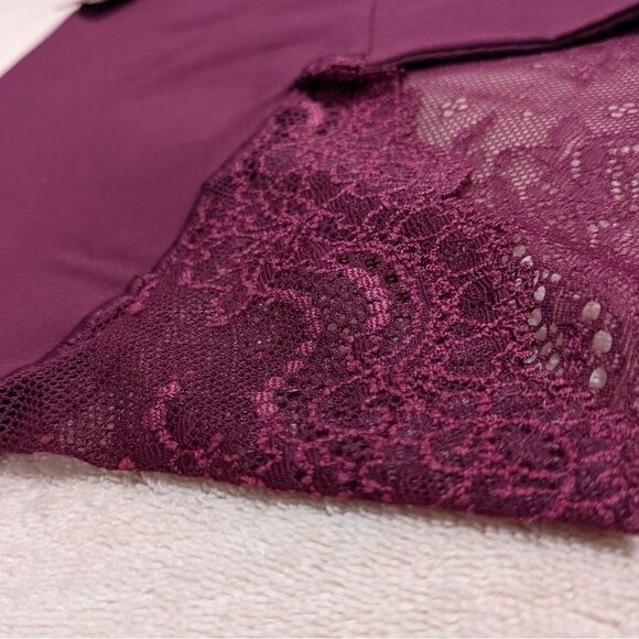 Nwt SPANX Undie-tectable Lace Hi-Hipster Panty Bordeaux Size XS sp0515 C5 - Picture 6 of 9